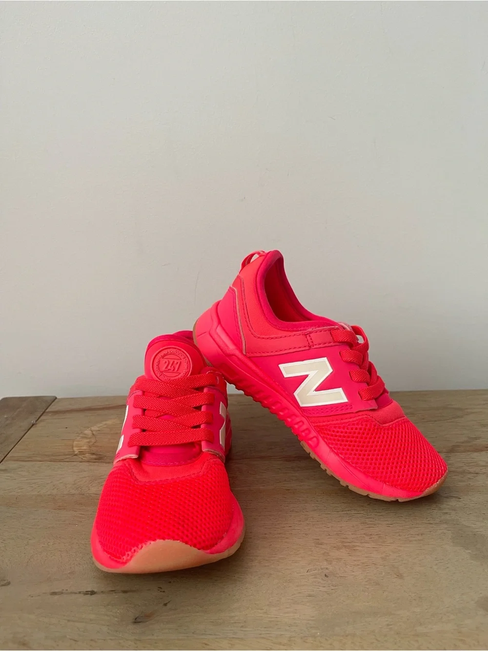 New Balance for JCrew Kids' Hot Pink Athletic Sneakers